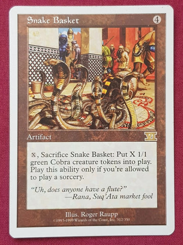 "Snake Basket" - Magic The Gathering Card - 6th Edition