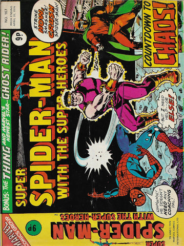 Super Spider-Man with the Super-Heroes #167 - Marvel/British - 1976