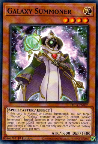 "Galaxy Summoner" PHHY-EN002 - Yu-Gi-Oh! - 3x Cards - Photon Hypernova