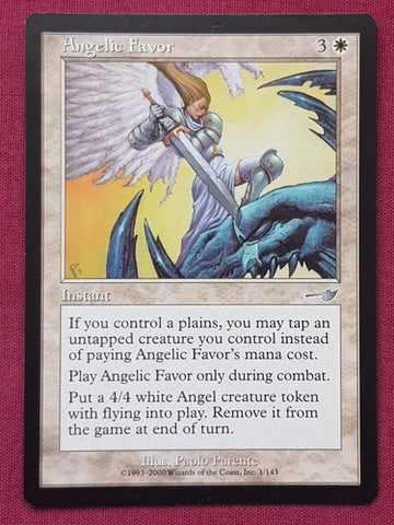 "Angelic Favor" x4 - Magic The Gathering - Nemesis - 4-Card Playset