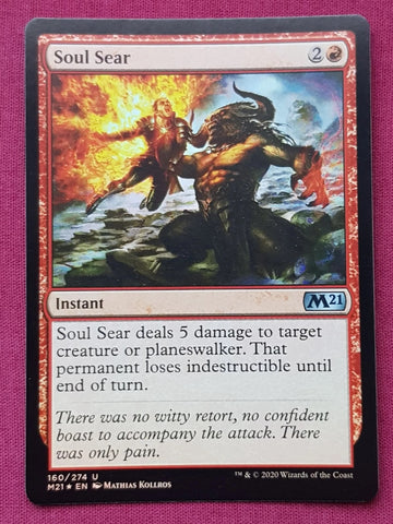 "Soul Sear" - Magic The Gathering Card - M21