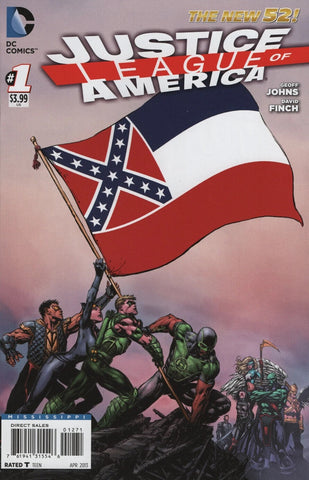 Justice League Of America #1 - DC Comics - 2013 - Controversial Flag Variant