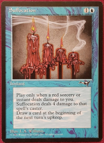 "Suffocation" - Magic The Gathering Card - Alliances