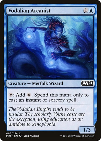 "Vodalian Arcanist" x4 - Magic The Gathering - M21 - 4-Card Playset