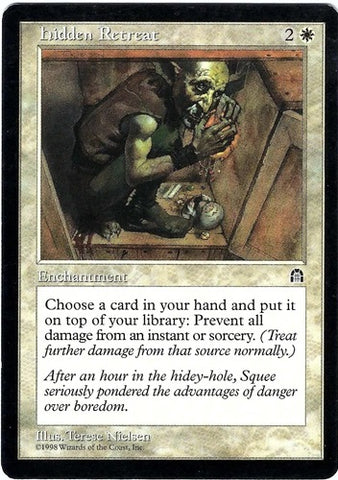 "Hidden Retreat" - Magic The Gathering Card - Stronghold
