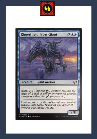 "Rimeshield Frost Giant" x4 - Magic The Gathering - AFR - 4-Card Playset
