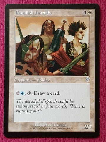 "Benalish Heralds" - Magic The Gathering Card - Invasion