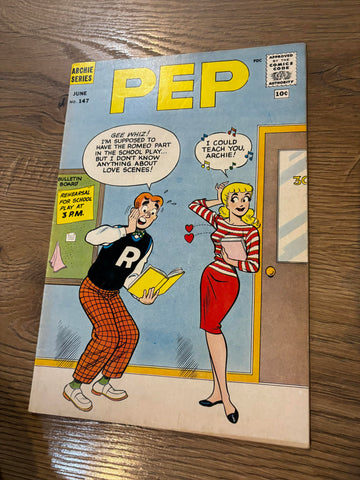 Pep #147 - Archie Comics - 1961 - Betty Innuendo Cover