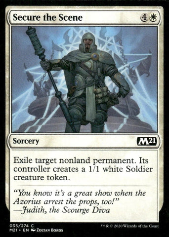 "Secure The Scene" x4 - Magic The Gathering Card - M21 - 4-Card Playset