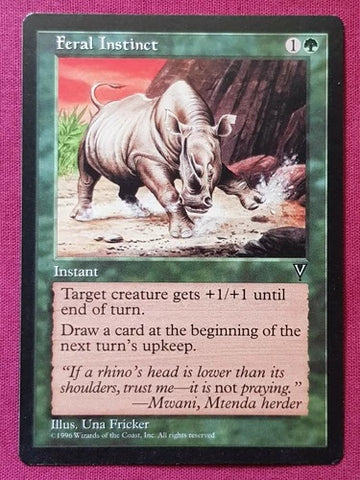 "Feral Instinct" x4 - Magic The Gathering - Visions - 4-Card Playset