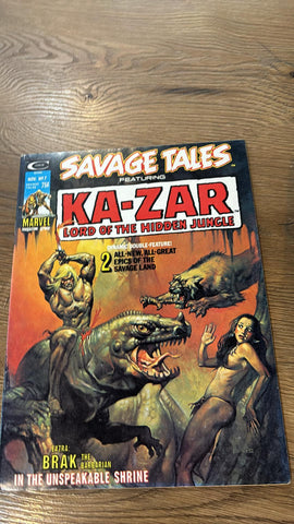 Savage Tales ft Ka-Zar #7 - Curtis Magazines - 1974
