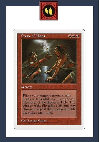"Game Of Chaos" - Magic The Gathering Card - 5th Edition