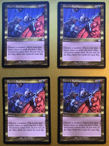 "Squee's Revenge" x4 - Magic The Gathering - Apocalypse - 4-Card Playset