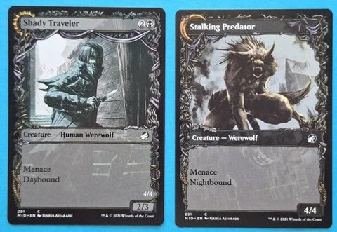 "Shady Traveler / Stalking Predator" - Magic The Gathering - MID