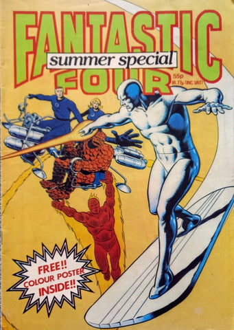 Fantastic Four Summer Special - Marvel / British - 1982 - Poster Intact!