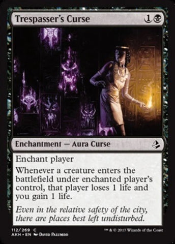 "Trespasser's Curse" - Magic The Gathering Card - Amonkhet