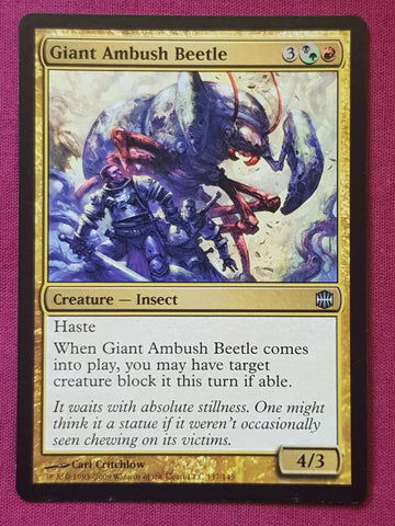 "Giant Ambush Beetle" - Magic The Gathering Card - Alara Reborn