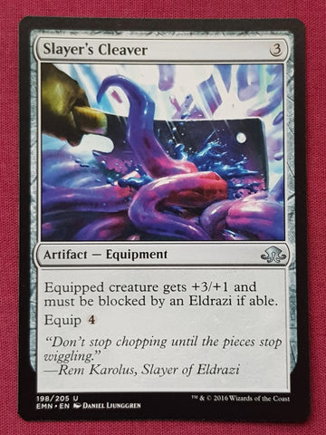 "Slayer's Cleaver" - Magic The Gathering Card - Eldritch Moon