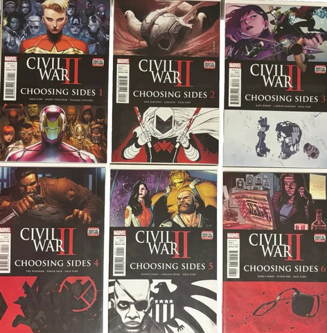 Civil War II: Choosing Sides #1 - #6 (Run of 6x Comics) - Marvel Comics - 2016