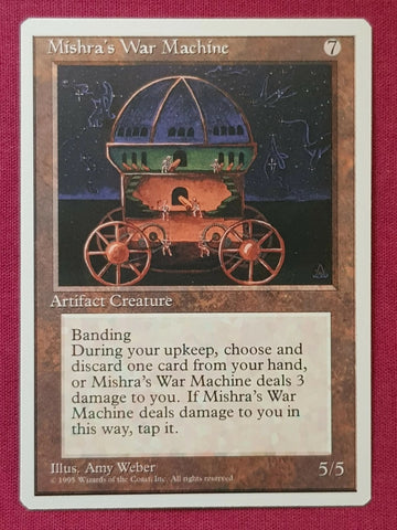 "Mishra's War Machine" - Magic The Gathering Card - 4th Edition