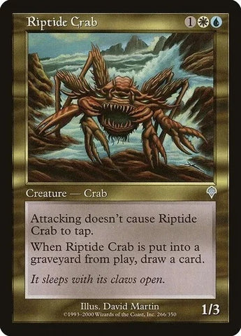 "Riptide Crab" - Magic The Gathering - Invasion