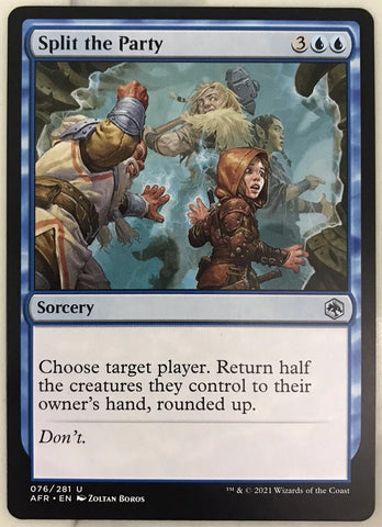 "Split The Party" x4 - Magic The Gathering Card - AFR - 4-Card Playset