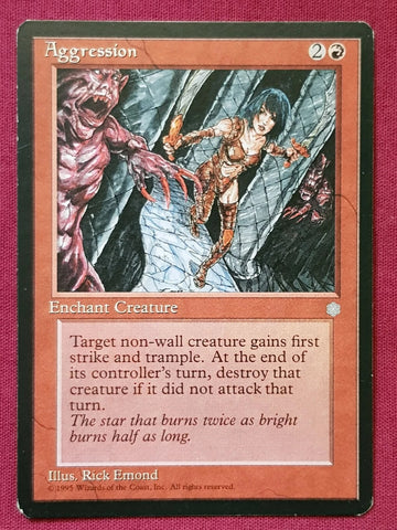 "Aggression" - Magic The Gathering Card - Ice Age