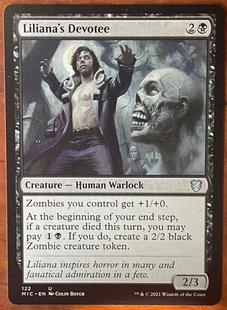 "Liliana's Devotee" - Magic The Gathering Card - MIC