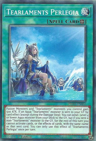 "Tearlaments Perlegia" PHHY-EN061 - Yu-Gi-Oh! - 3x Cards - Photon Hypernova