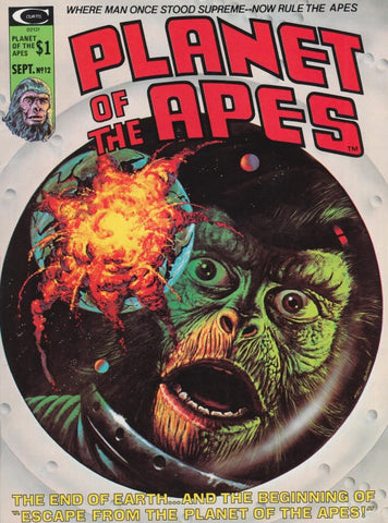 Planet of the Apes #12 - Marvel / Curtis  Magazines - 1975