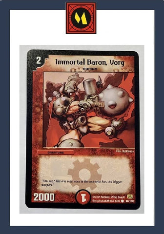 "Immortal Baron, Vorg" - Duel Masters CCG Card - 80/110