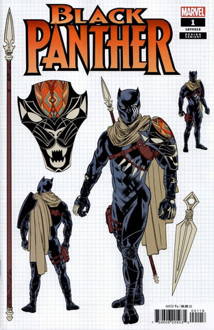 Black Panther #1 - Marvel Comics - 2023 - Design Incentive 1:10 Variant