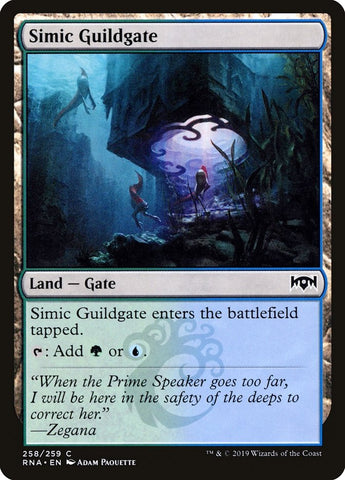 "Simic Guildgate" x4 - Magic The Gathering - RNA - 258/259 - Playset