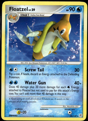 "Floatzel" 26/130 Diamond & Pearl - Pokémon Card - Holo Foil