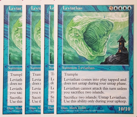 "Leviathan" x4 - Magic The Gathering Card - 5th Edition - 4-Card Playset