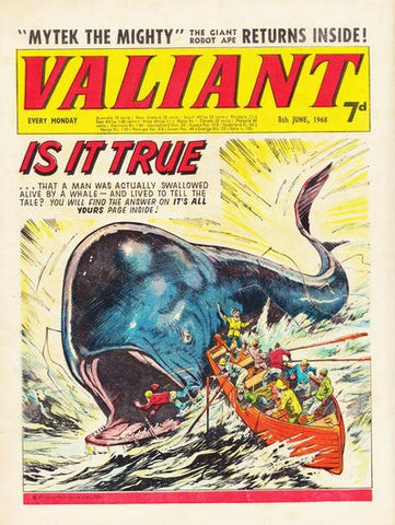 Valiant Comic x5 - British - 8/6/68, 31/8/68, 28/9/68, 3/10/68, 20/6/70