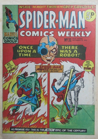 Spider-Man Comics Weekly #31 - Marvel/British Comic - 1973