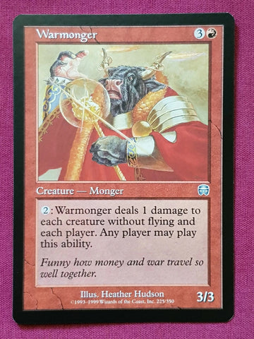 "Warmonger" - Magic The Gathering Card - Mercadian Masques