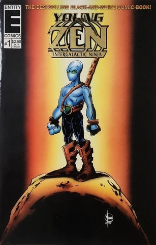 Young Zen #1 - Entity Comics - 1993 - Sealed in polybag with Trading Card