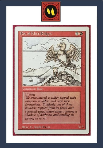 "Roc Of Kher Ridges" - Magic The Gathering Card - Revised