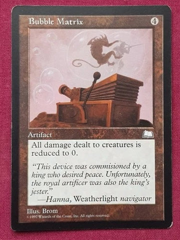 "Bubble Matrix" - Magic The Gathering Card - Weatherlight