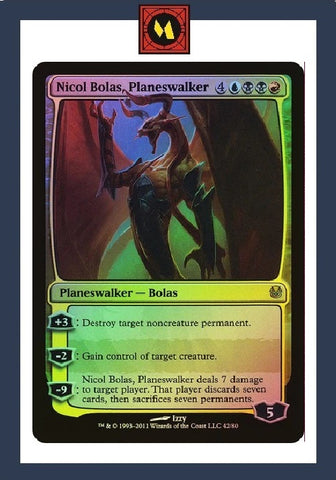 "Nicol Bolas, Planeswalker" FOIL - Magic The Gathering Card - Duel Decks
