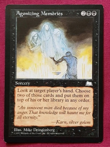 "Agonizing Memories" - Magic The Gathering Card - Weatherlight