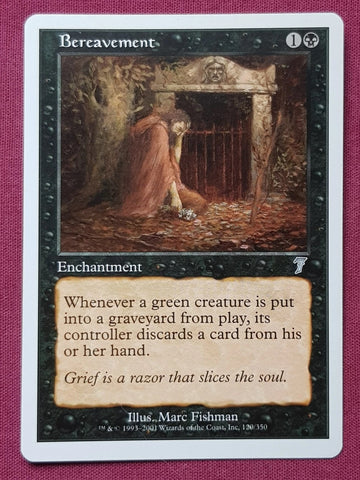 "Bereavement" - Magic The Gathering Card - 7th Edition