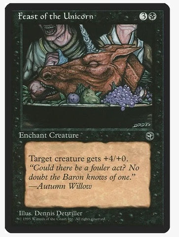 "Feast Of The Unicorn" - Magic The Gathering - Homelands