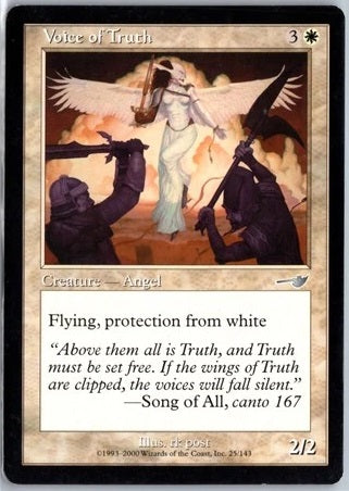 "Voice Of Truth" x4 - Magic The Gathering - Nemesis - 4-Card Playset