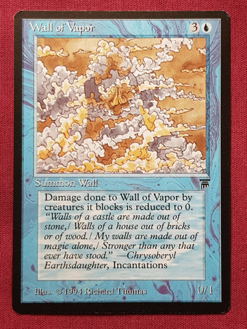 "Wall Of Vapor" - Magic The Gathering Card - Legends