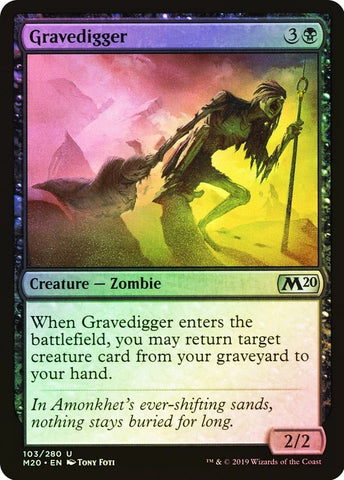 "Gravedigger" FOIL - Magic The Gathering Card - M20