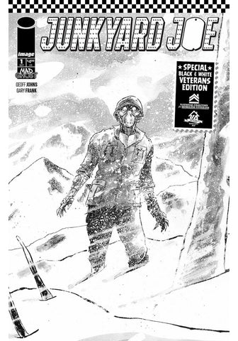 Junkyard Joe #1 - Image Comics - 2022 - B&W Veterans Edition Cover C Mutti