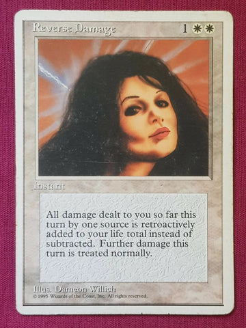 "Reverse Damage" - Magic The Gathering Card - 4th Edition